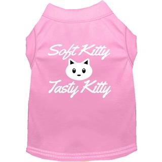 Softy Kitty Tasty Kitty Hundeskjorte med sk?rmtryk Lys Pink XXL