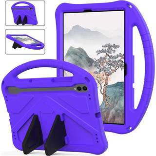 Samsung Galaxy Tab S9 / S8 / S7 - EIDERWOOD Børne Cover m. Håndtag & Ståfunktion - Lilla
