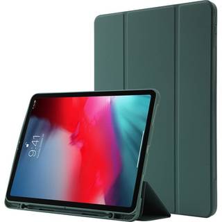 EIDERWOOD iPad Pro 11" (2022 / 2021 / 2020 / 2018) Tri-Fold Kunstlæder Flip Cover - Mørkegrøn