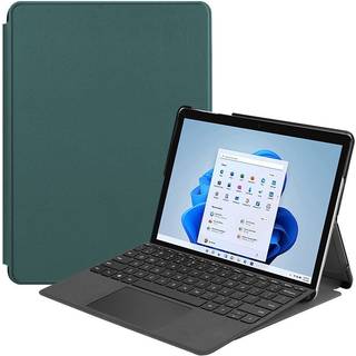 Microsoft Surface Go 4 - EIDERWOOD Kunstlæder Flip Cover - Grøn