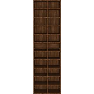 skoreol 54x34x183 cm konstrueret træ brun egetræsfarve