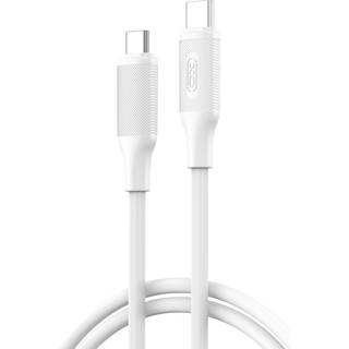 XO USB-C til USB-C opladerkabel - 60W - 1m - Hvid
