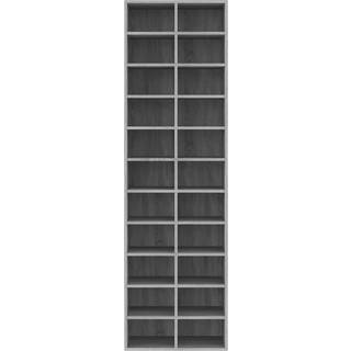 skoreol 54x34x183 cm konstrueret træ grå sonoma-eg