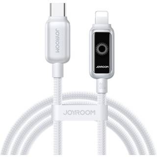 Joyroom USB-C til Lightning hurtigt opladningskabel 30W, 1,2m - Hvid