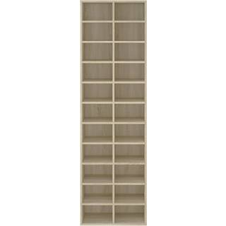 skoskab 54x34x183 cm konstrueret træ sonoma-eg