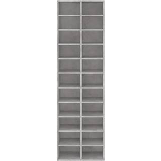 skoskab 54x34x183 cm konstrueret træ betongrå