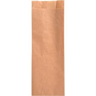 Hotdog pose med fals 19x7cm brun