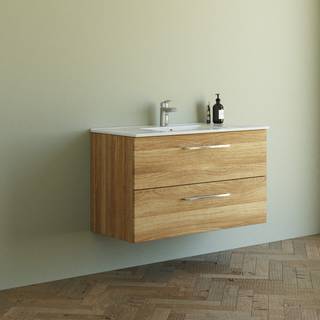 Dansani 101 cm møbelpk. Mido 2sk. vask DINA, varm eg