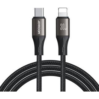 Joyroom USB-C til Lightning-kabel Hurtigopladning 30W, 2m - Sort