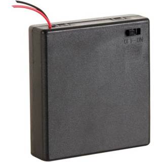 Batteriholder med kontakt til 4x AA