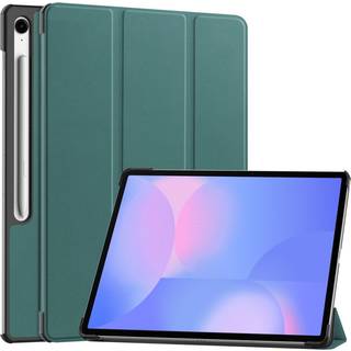 Samsung Galaxy Tab S10 FE+ (Plus) - EIDERWOOD Kunstlæder Flip Cover m. Ståfunktion & Pencil Holder - Grøn