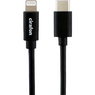 Cirafon Usb-c To Lightning Cable 0.5m - Black - New Mfi
