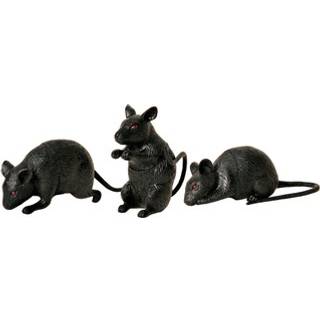 Kleine schwarze Deko Maus 1 St.
