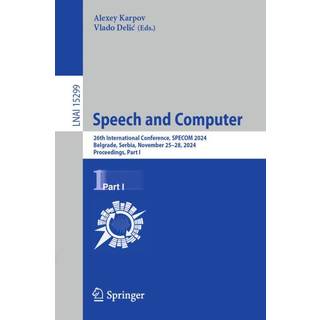 Speech and Computer