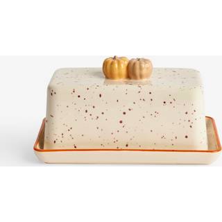 Next Natural Speckle Pumpkin Butter Dish