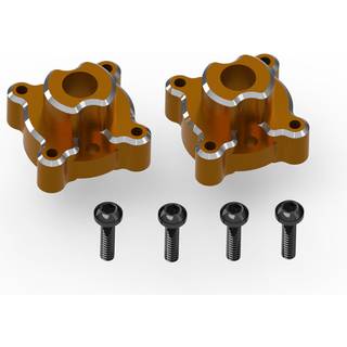 HPI - HP161154 - Aluminum Rear Hub Set (Orange/2pcs)