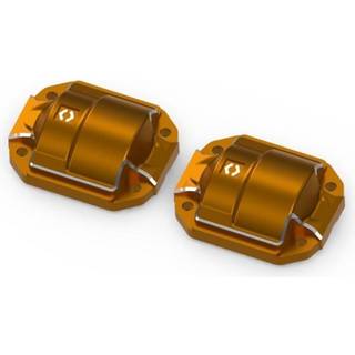 Aluminum Diff Cover (Orange/2pcs)