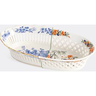 Seletti Serving And Trays - 'Hybrid Desivia' bread basket, multicolor in MULTICOLOUR NEW BONE CHINA