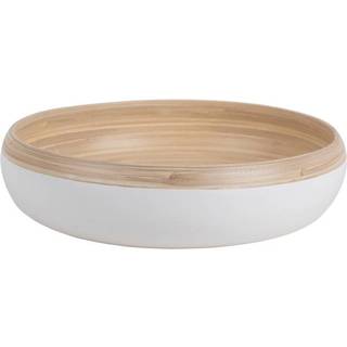 Salatskål Puro Ø30cm bambus hvid
