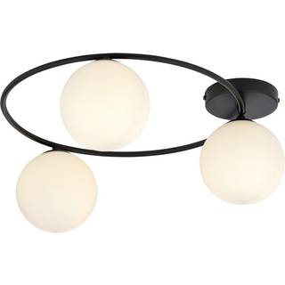 Sopra 3 Sort/Opal loftslampe - Ø14 cm, E14, 230V, uden lyskilde