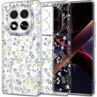 Xiaomi Redmi Note 14 Pro (5G) Tech-Protect FlexAir Plastik Cover - Gennemsigtig / Blomster
