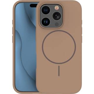 Silicone Thin Mag case for iPhone 12 / 12 Pro 6,1" brown