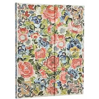 2026 Pear Garden (Peking Opera Embroidery) Ultra 12-month Horizontal Hardcover Flexi Dayplanner 2026 (Wrap Closure)