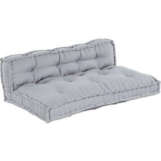 Sofa pude 2 pcs Grå Stof