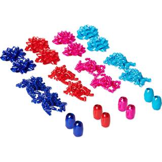 American Greetings-bnd og sljfer til gaveindpakning Turkis Pink Rd og Kongebl (24-Count)