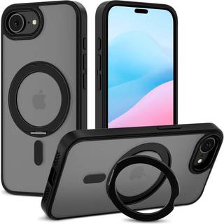 Tech-Protect MagRing Cover - iPhone 16e - MagSafe Kompatibel - Mat Sort