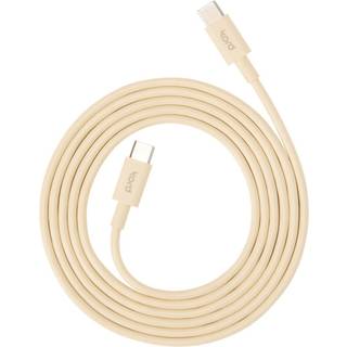 Kord Kord USB-C til USB-C opladningskabel 1,8 m Pearled Ivory