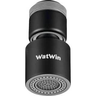 WatWin Select M22/24 Stråopsamler med kugleled, M22x1,0 + M24x1,0 mm Sort