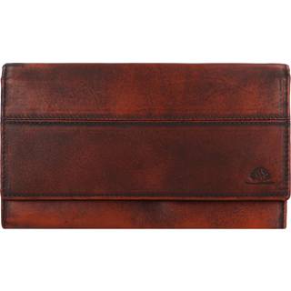 Geldbörse Leder Damen-Langbörse 18x11cm "Destressed"