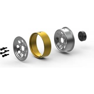 HPI - HP161163 - CS-8 Steel Beadlock Wheel 1.2in (Silver/4pcs)