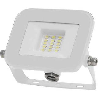 V-Tac 10W LED projektør - Samsung LED chip, arbejdslampe, udendørs - Dæmpbar : Ikke dæmpbar, Farve på hus : Hvid, Kulør : Kold
