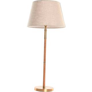 Bordlampe Home ESPRIT Beige Gylden Natur 50 W 220 V