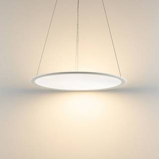Deko-Light Hængelampe PANEL, dæmpbar, Hvid/opal, Arbejdsværelse, Aluminium, Moderne