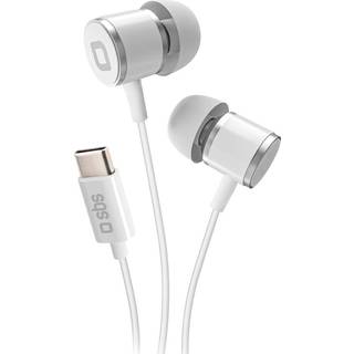 SBS Studio Mix 100 Høretelefon In-Ear m. USB-C - Hvid