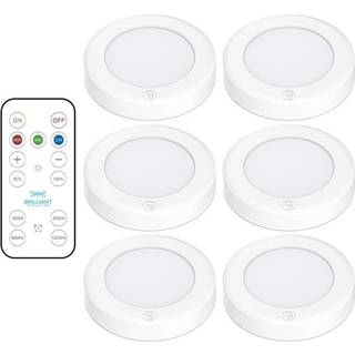 Brilliant Evolution LED-spotlights med fjernbetjening 6-pak
