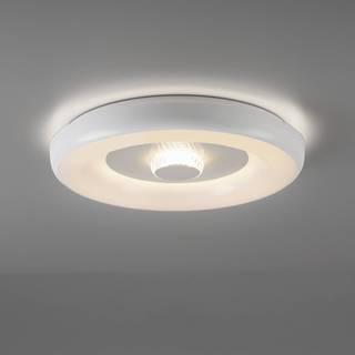 JUST LIGHT. GmbH Smart loftslampe LOLAsmart Vertigo, dæmpbar, Hvid/opal, Stue/spisestue, Plast, Ungdommelig stilretning