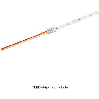 Noxion LED Strip Naga - Strip to Ledning 15cm Forbindelsesstykke (3pin/Dual Hvid/8mm)