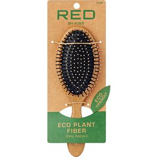 Rød af Kiss Detangling Hair Brush Eco-Plant Fiber Detangler Brush til kvinder og mænd udluftet hårbørste med kugle vippede børstehylder detangler