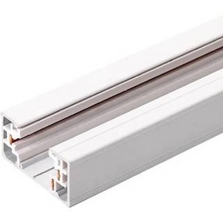 LEDlife 1 meter skinne til skinnespots - Hvid, 1-faset, komplet med tilslutning og endeprop - Farve : Hvid