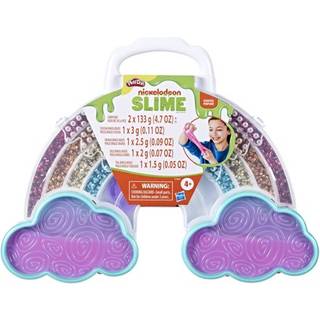 Play-Doh Nickelodeon Slime Brand Compound Rainbow Mixing Set Pre Made With Add-in Charms Kids Arts & Crafts Kit Preschool Sensory Toys Alder 4+