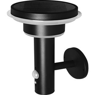 OSRAM LED-væglampe ENDURA STYLE SOLAR DOUBLE CIRCLE sort DOUBLE, dæmpbar, Sort, Rustfrit stål, Moderne