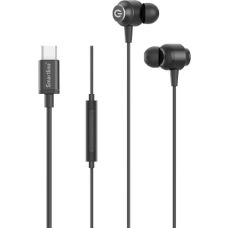 Smartline Kablede hovedtelefoner USB-C sort