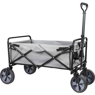 Trækvogn foldbar grå - Belastning 100 kg - Mål 81020x505x1010 mm