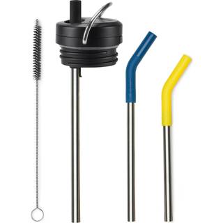 TK Wide Twist Cap Straw sæt, sort