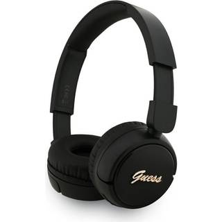 Guess Metal Logo Script Bluetooth 5.3 On-Ear hovedtelefoner - Sort