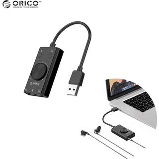 Orico eksternt lydkort multifunktion med USB-A - Sort